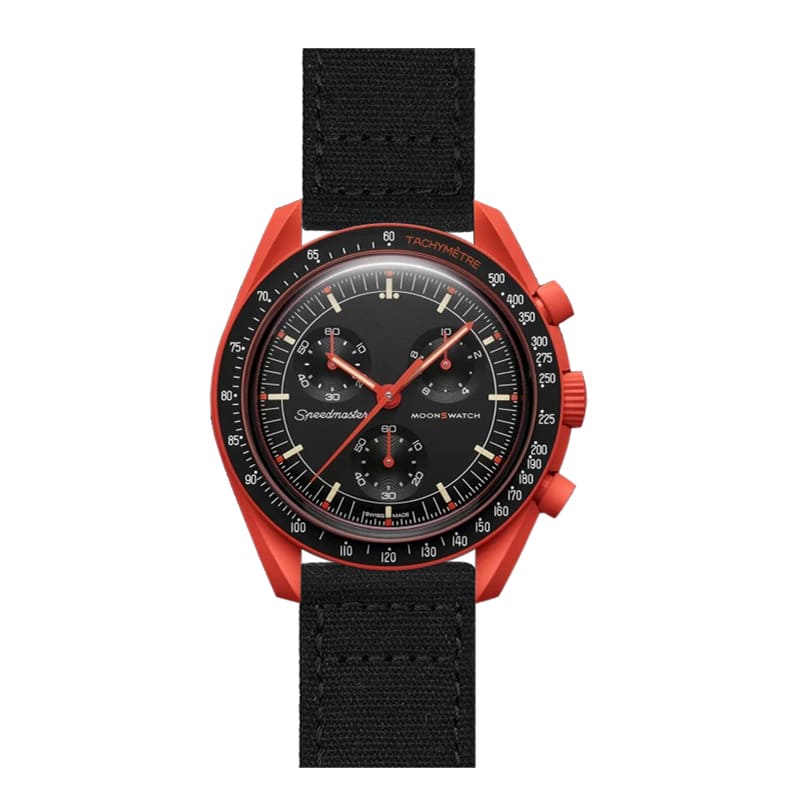 The new watches from the Swatch x Omega collaboration: MISSION ON EARTH - LAVA, - POLAR LIGHTS, - DESERT